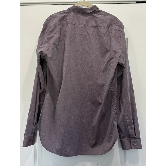 Theory Stephan Shirt Mens Large Long Sleeve‎ Collared Button  Purple - Picture 3 of 4